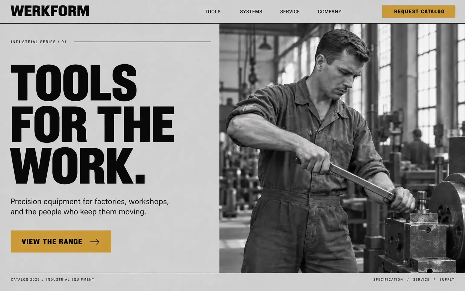 Example website designed in the Neue Sachlichkeit, the New Objectivity style