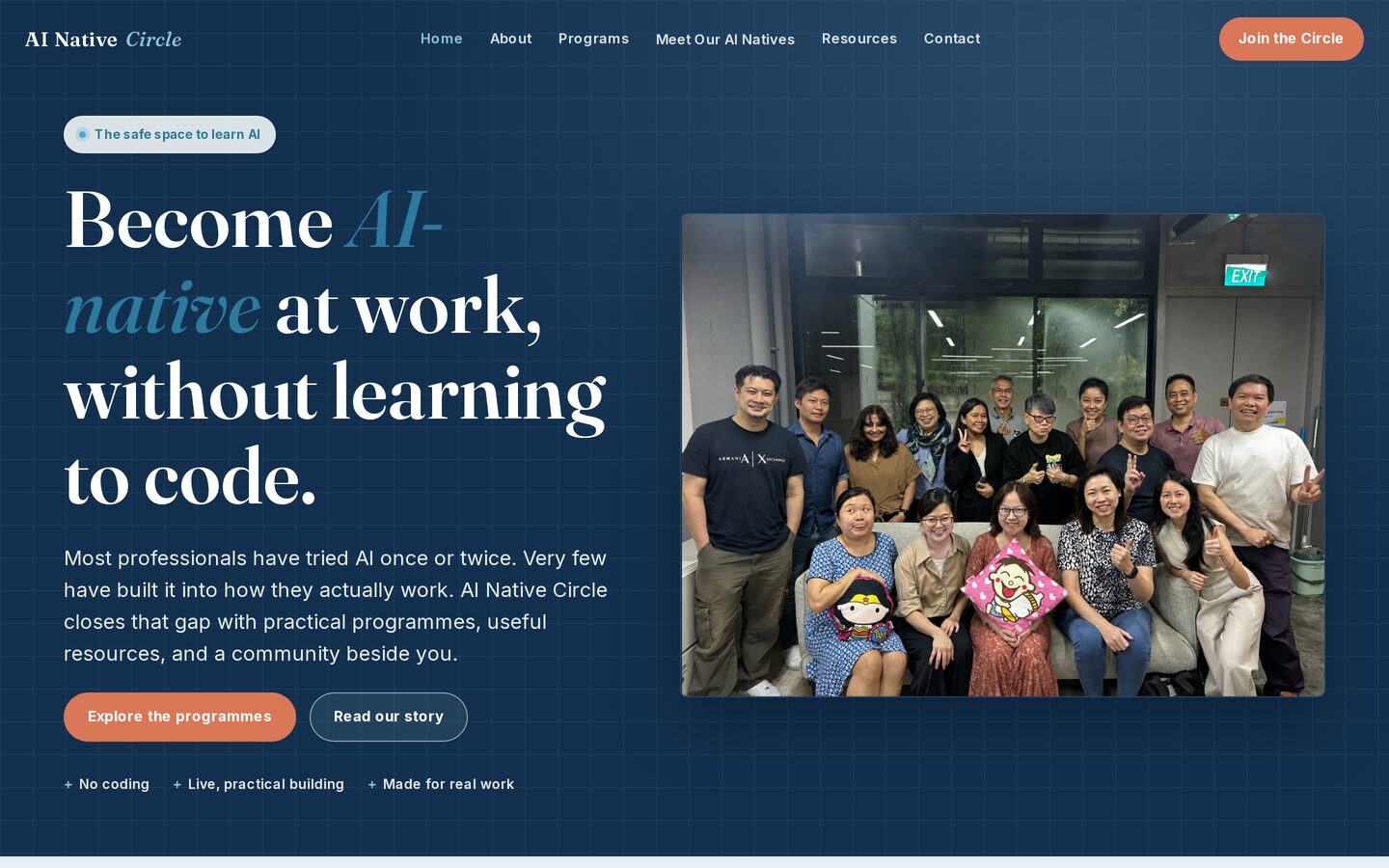 AI Native Circle, built by a workshop alum
